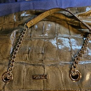 Kate Spade Gold Satchel Structured Bag